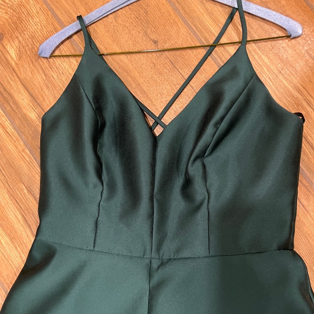 ALFRED SUNG Emerald Green Formal Dress - Picture 3 of 6